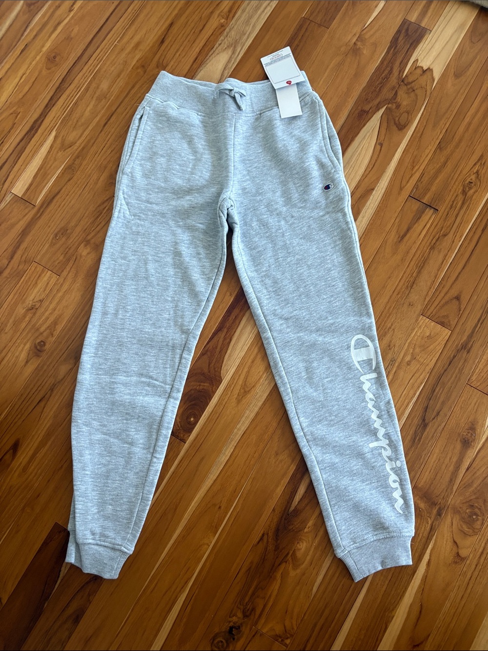 Champion Kids Light Gray Logo Joggers